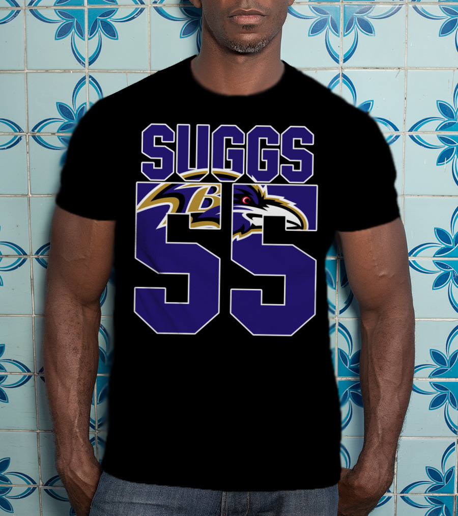 Baltimore Ravens Suggs 55 Jersey T-Shirt