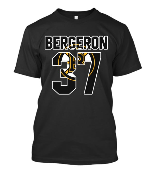 Boston Bruins Patrice Bergeron 37 NHL Hockey Team T-Shirt