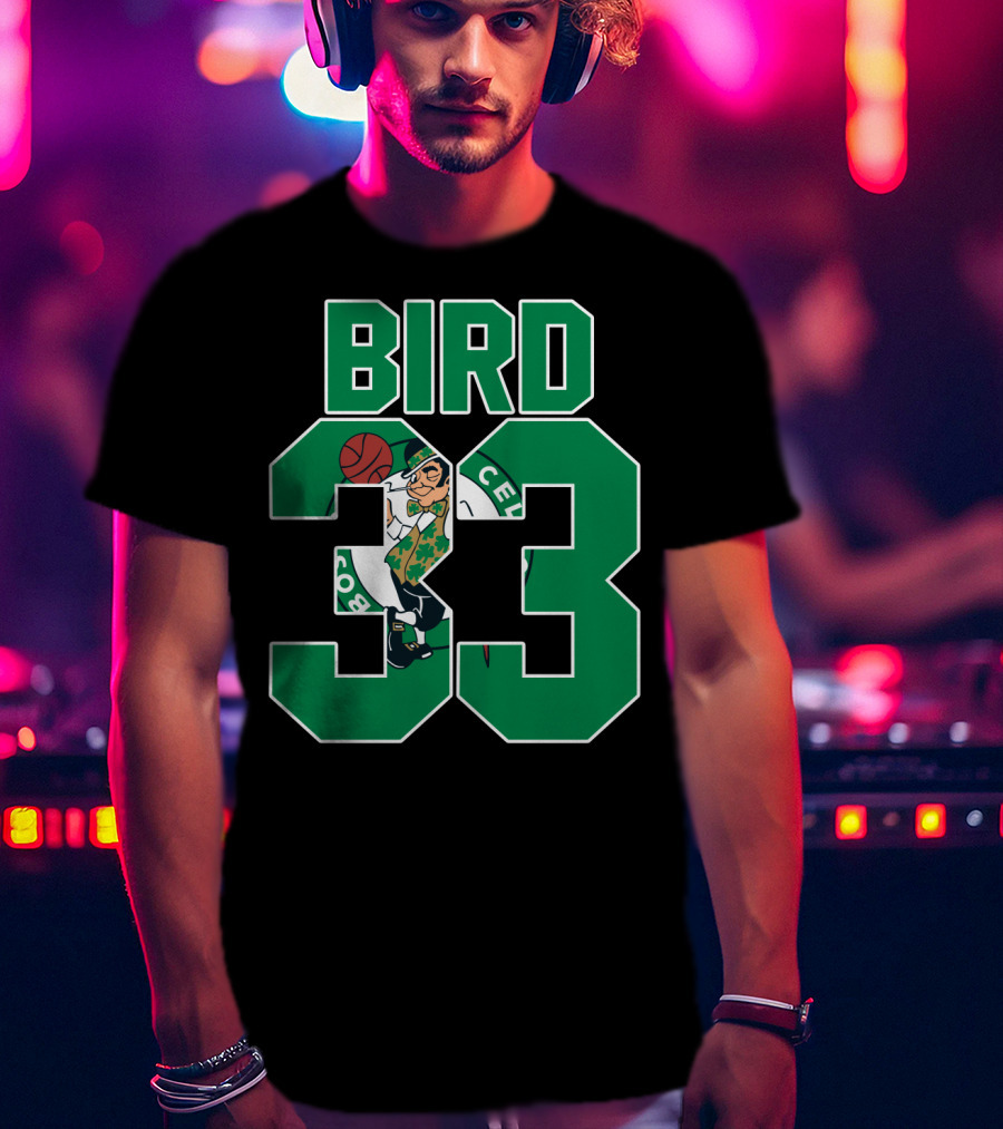 Boston Celtics Bird 33 Retro T-Shirt