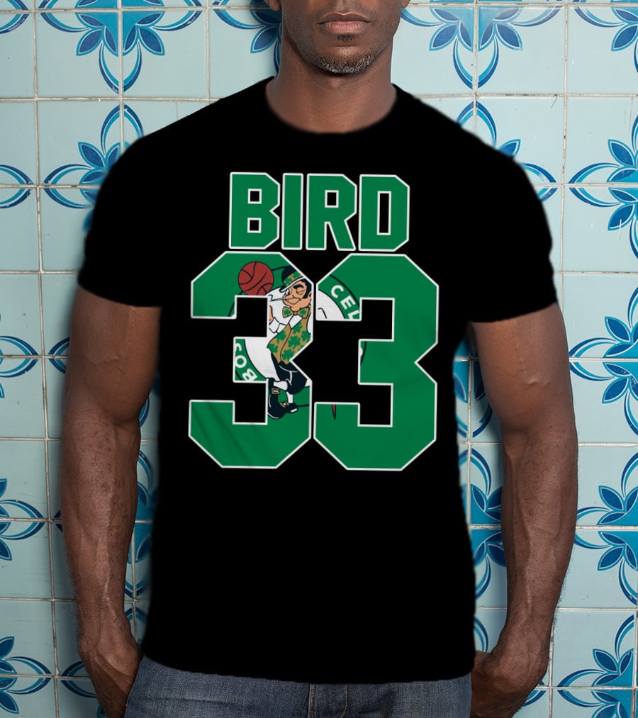 Boston Celtics Bird 33 Retro T-Shirt