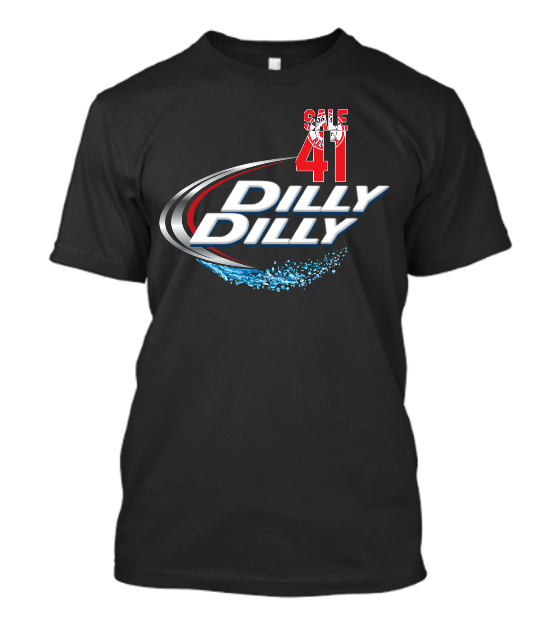 Sale 41 Boston Red Sox Chris Sale Dilly Dilly Majestic T-Shirt
