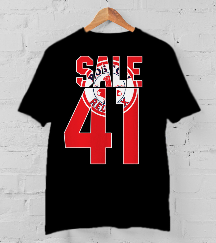 Boston Red Sox Chris Sale 41 Baseball T-Shirt