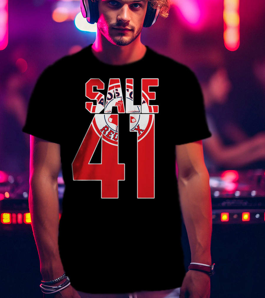 Boston Red Sox Chris Sale 41 Baseball T-Shirt