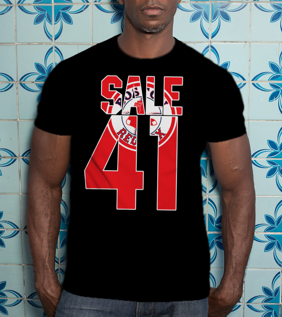 Boston Red Sox Chris Sale 41 Baseball T-Shirt