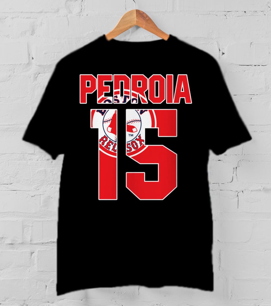 Boston Red Sox Dustin Pedroia 15 Majestic T-Shirt