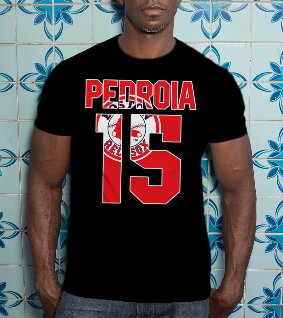 Boston Red Sox Dustin Pedroia 15 Majestic T-Shirt