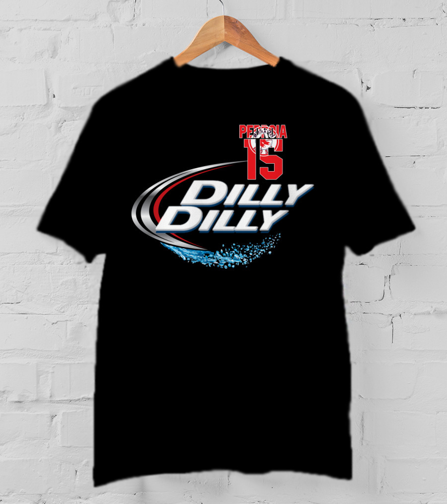 Boston Red Sox Dustin Pedroia 15 Dilly Dilly Majestic T-Shirt