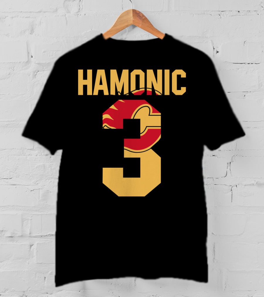 Calgary Flames Hamonic Number 3 NHL Fans Hockey T-Shirt