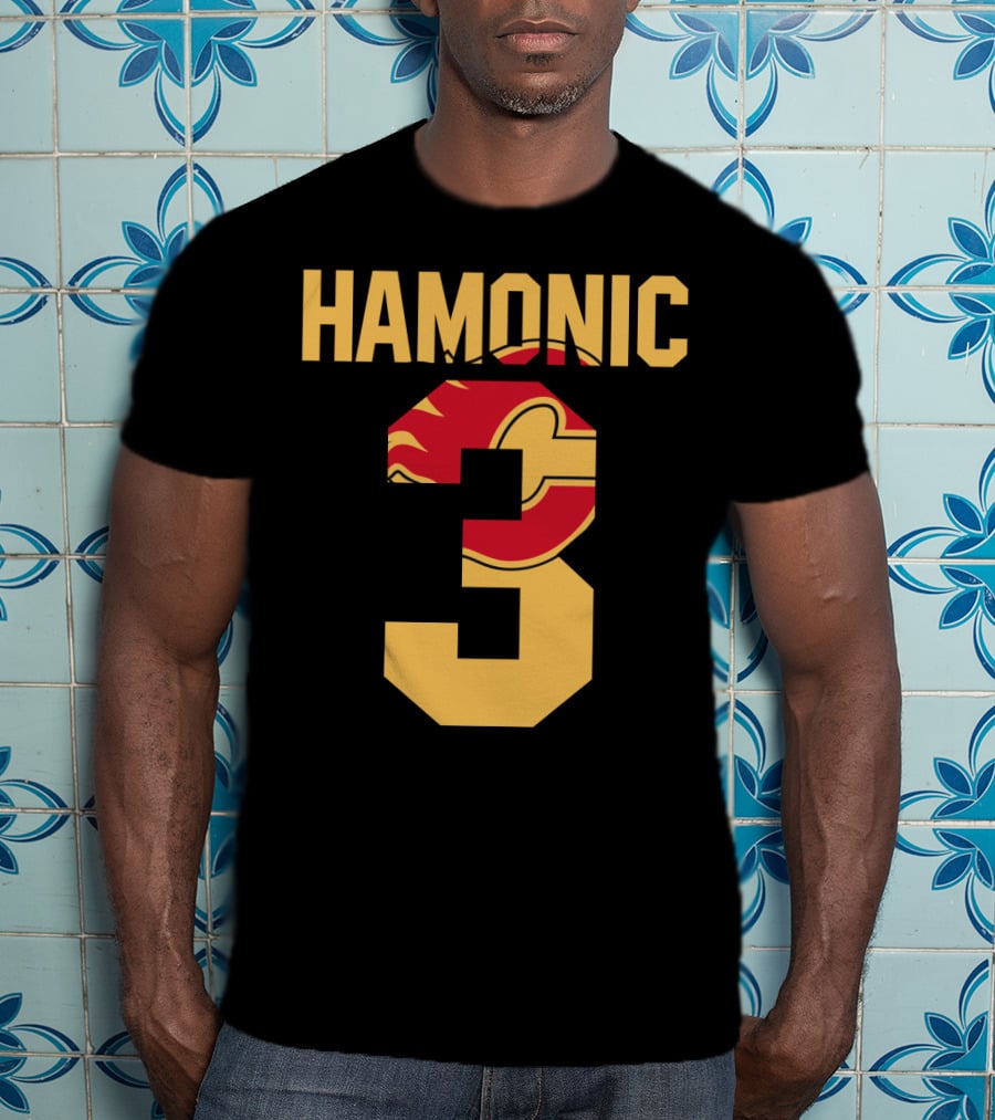 Calgary Flames Hamonic Number 3 NHL Fans Hockey T-Shirt
