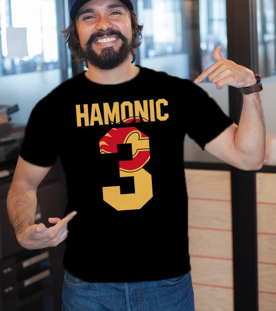 Calgary Flames Hamonic Number 3 NHL Fans Hockey T-Shirt