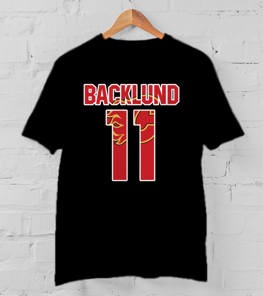 Backlund 11 Calgary Flames Mikael NHL Hockey T-Shirt
