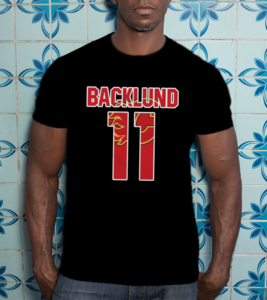 Backlund 11 Calgary Flames Mikael NHL Hockey T-Shirt