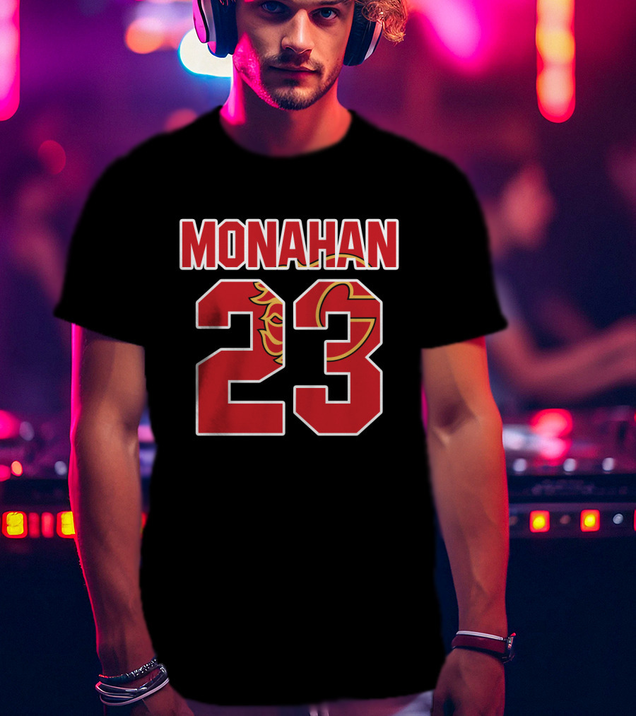 Calgary Flames Monahan 23 NHL Hockey Fan Gear T-Shirt