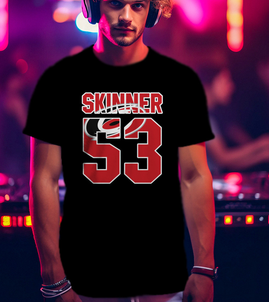 Carolina Hurricanes Jeff Skinner 53 NHL Hockey Fan T-Shirt