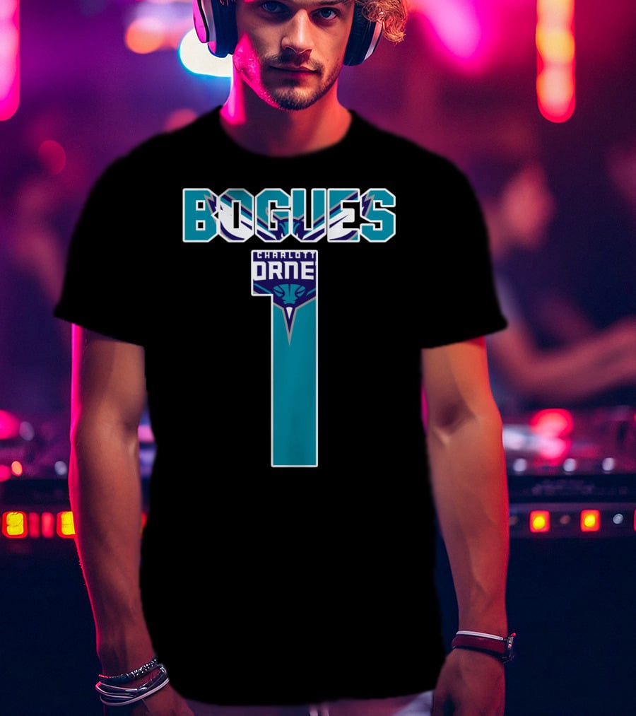Bogues Number One Charlotte Hornets T-Shirt