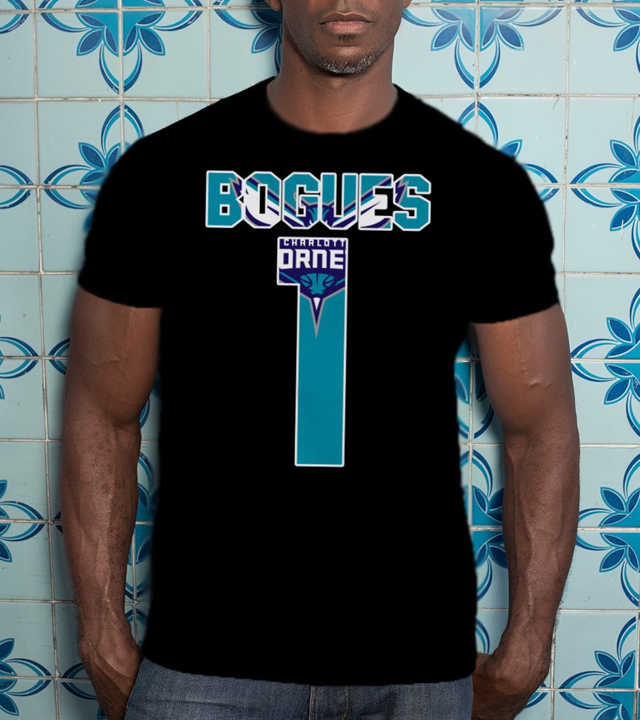 Bogues Number One Charlotte Hornets T-Shirt