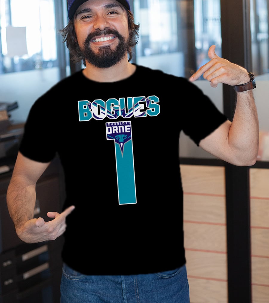 Bogues Number One Charlotte Hornets T-Shirt