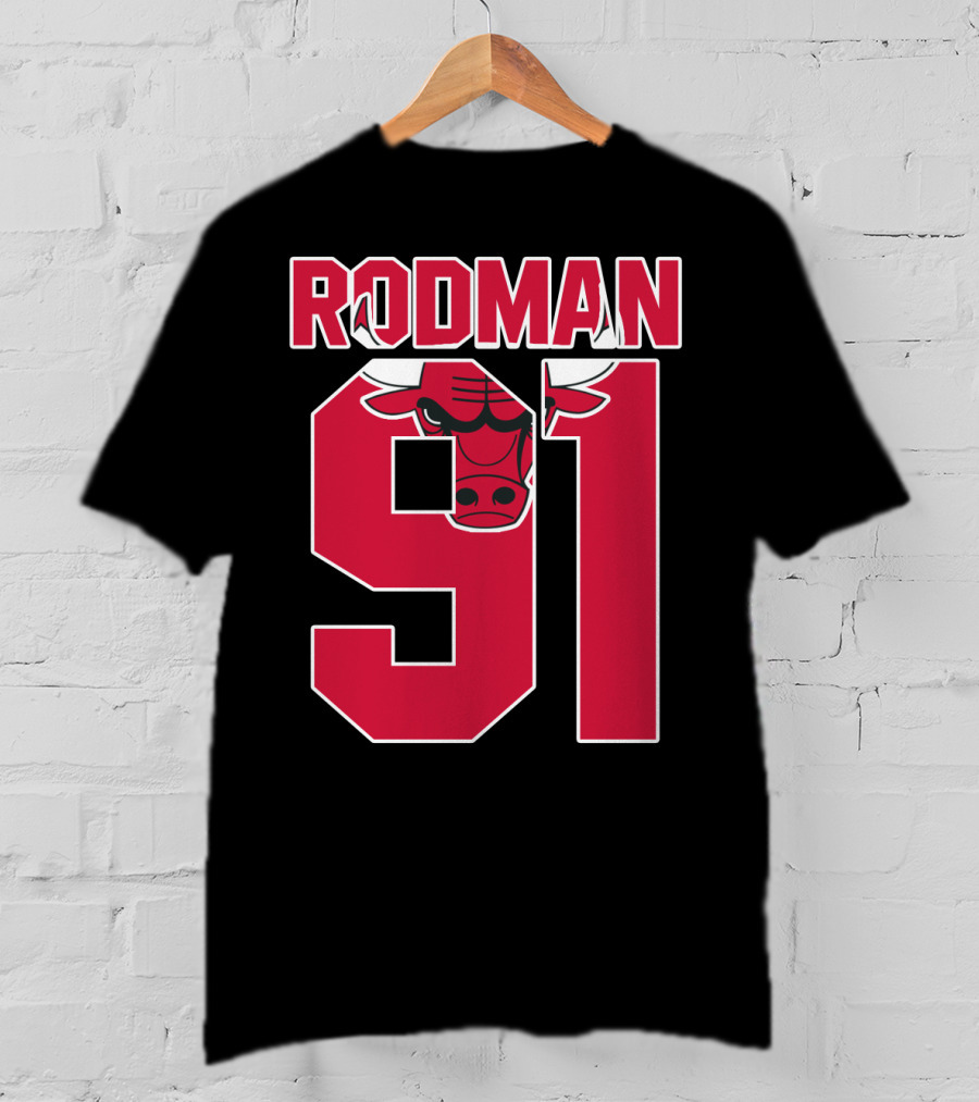 Rodman 91 Chicago Bulls T-Shirt