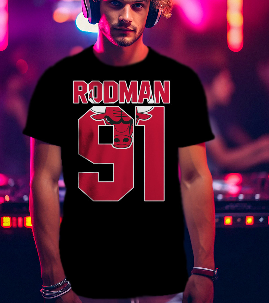 Rodman 91 Chicago Bulls T-Shirt
