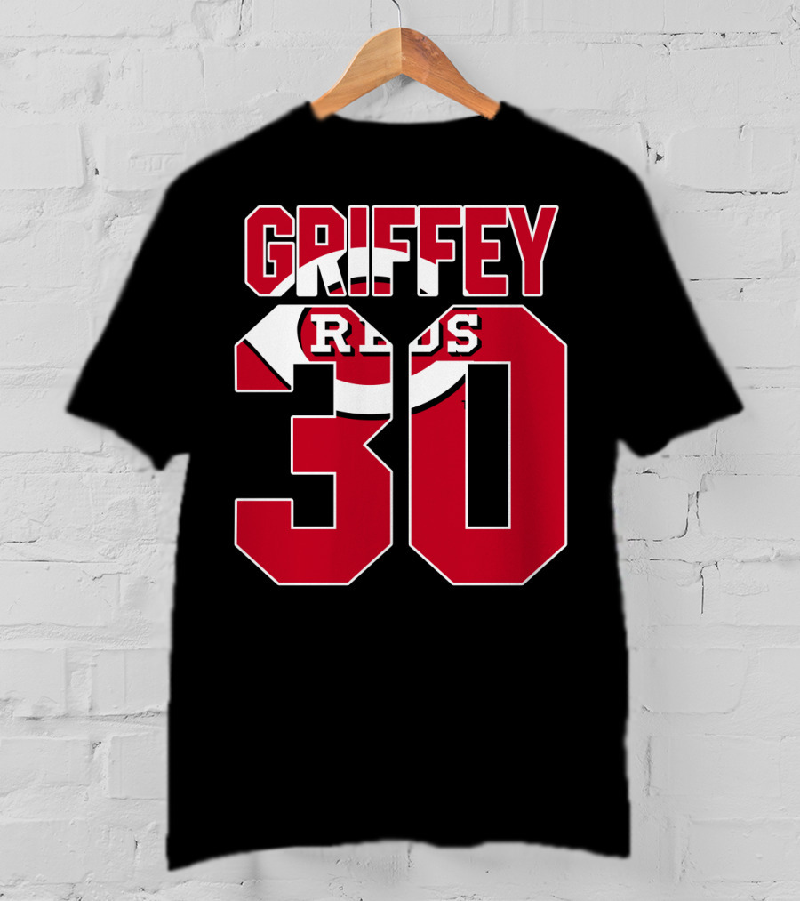 Ken Griffey 30 Cincinnati Reds Iconic Reds T-Shirt