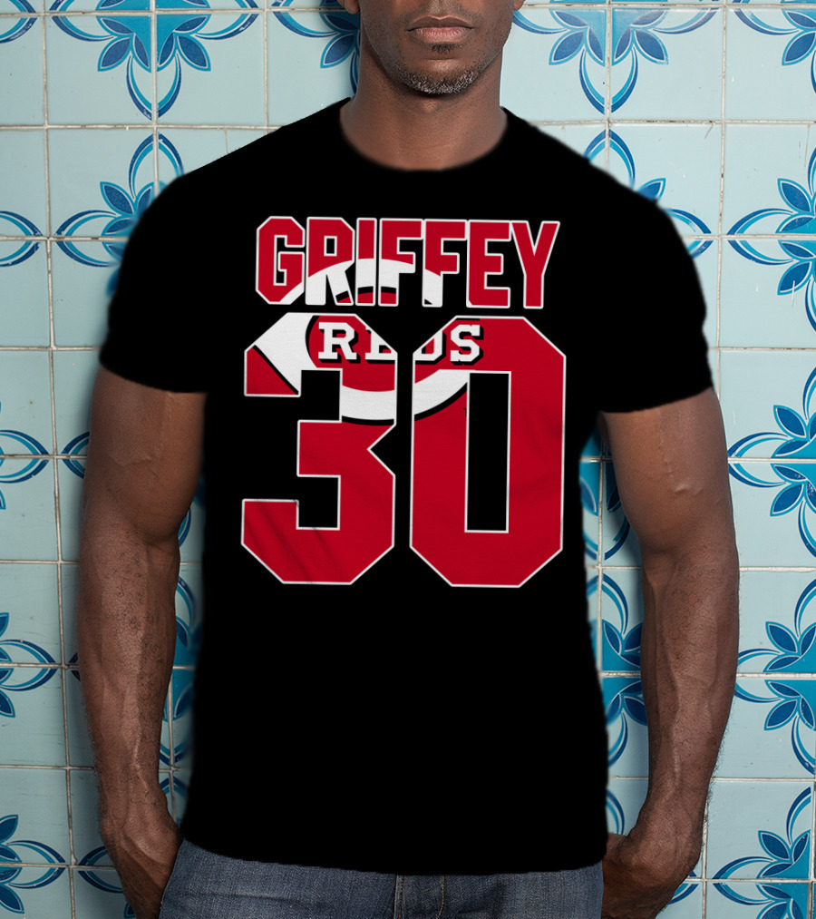 Ken Griffey 30 Cincinnati Reds Iconic Reds T-Shirt