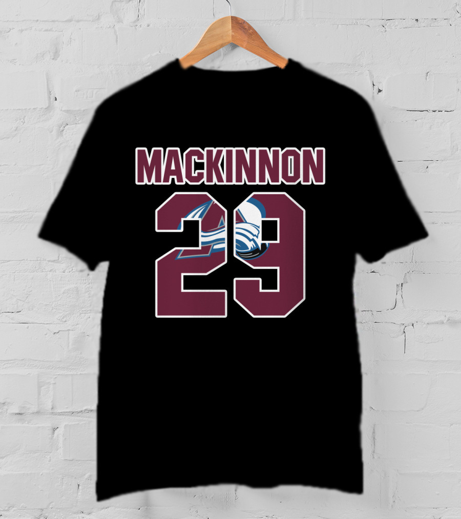 Colorado Avalanche Nathan MacKinnon 29 NHL T-Shirt