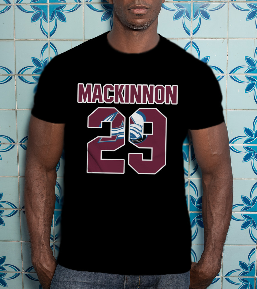 Colorado Avalanche Nathan MacKinnon 29 NHL T-Shirt