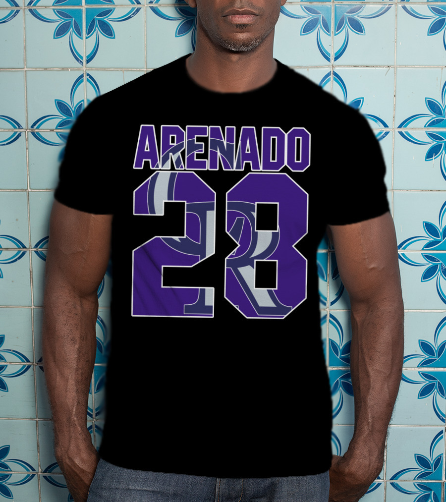Arenado 28 Colorado Rockies Iconic Baseball Jersey Number T-Shirt