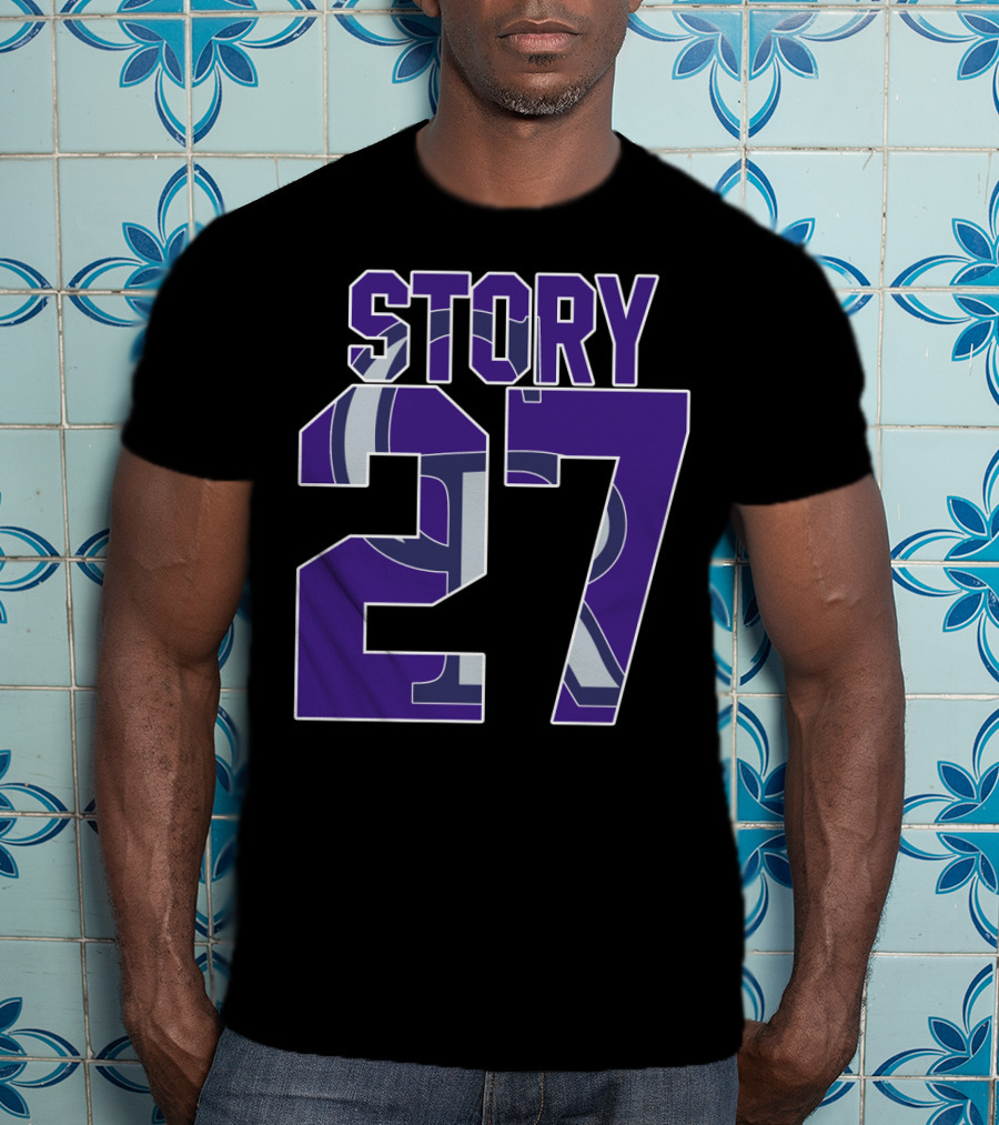 Colorado Rockies Story 27 Player Number T-Shirt
