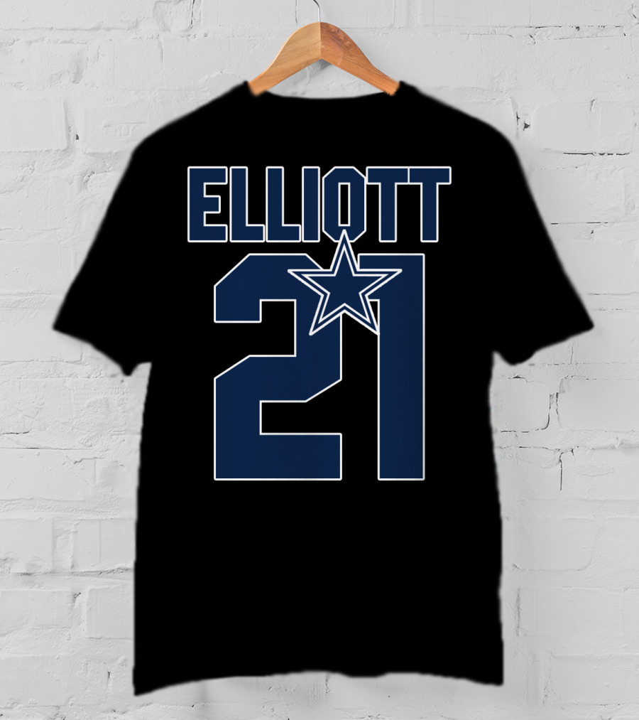 Ezekiel Elliott 21 Dallas Cowboys Star T-Shirt