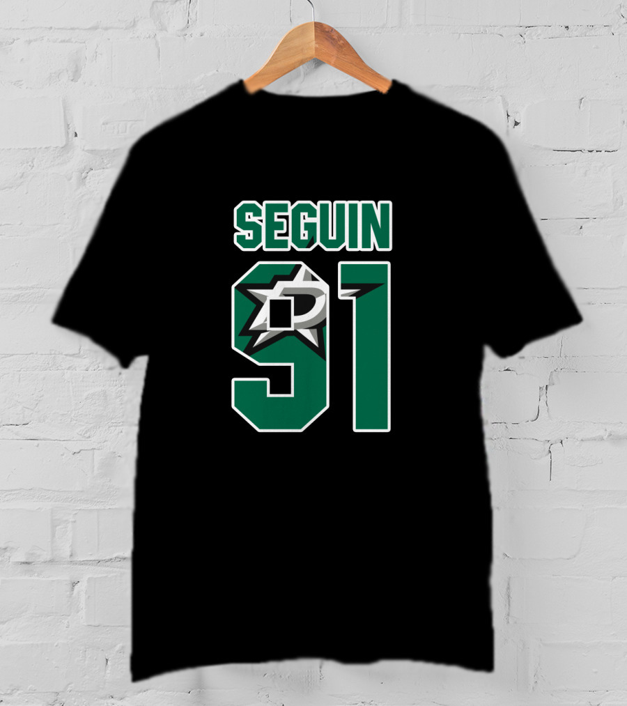 Dallas Stars Tyler Seguin Number 91 NHL Jersey T-Shirt
