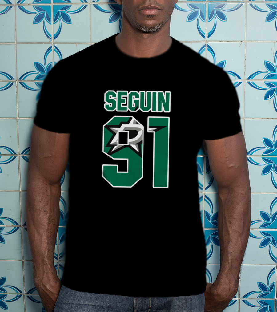 Dallas Stars Tyler Seguin Number 91 NHL Jersey T-Shirt