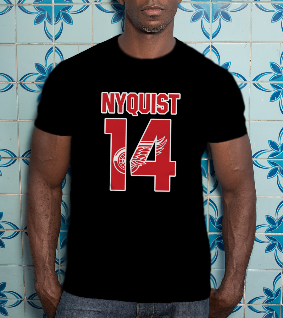Nyquist 14 Detroit Red Wings NHL Hockey T-Shirt