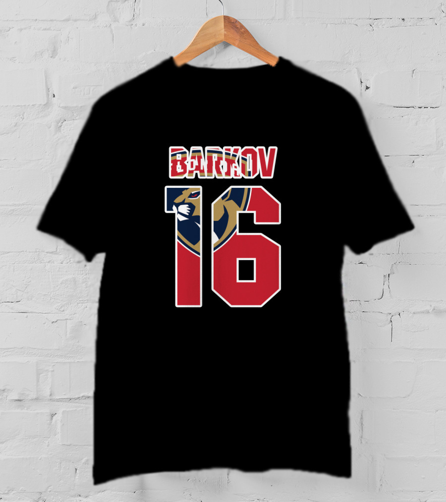 Florida Panthers Barkov 16 NHL Hockey Player T-Shirt