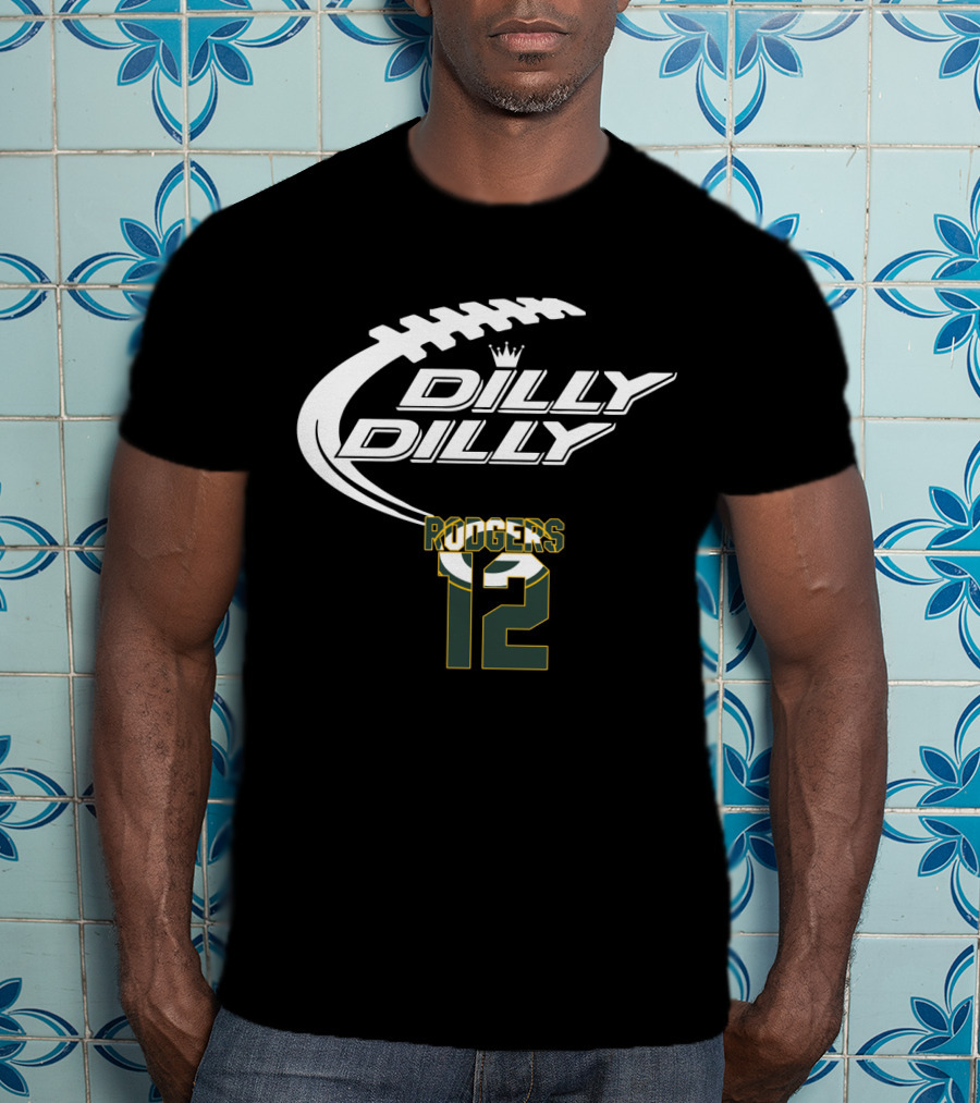 Green Bay Packers Aaron Rodgers Dilly Dilly 12 Football T-Shirt
