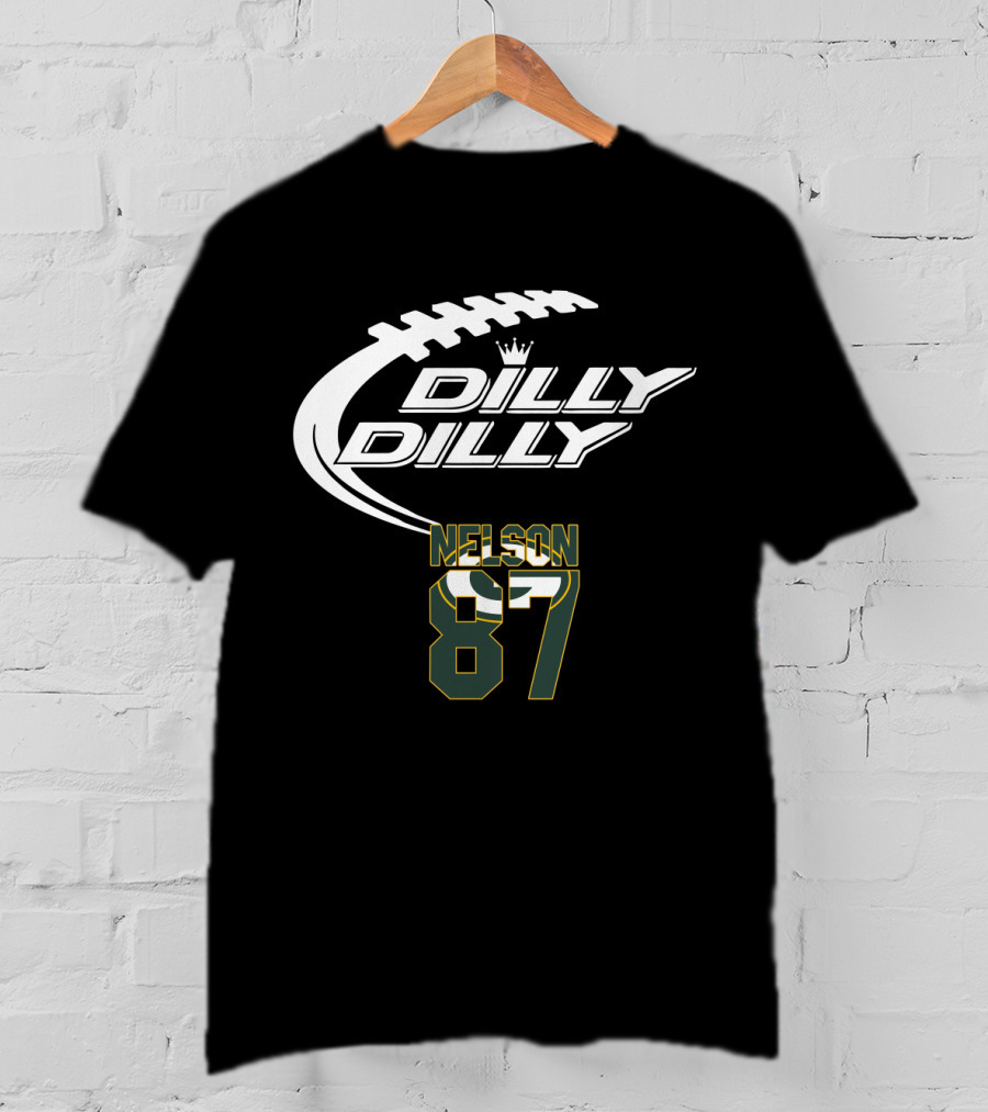 Green Bay Packers Jordy Nelson 87 Football Dilly Dilly T-Shirt