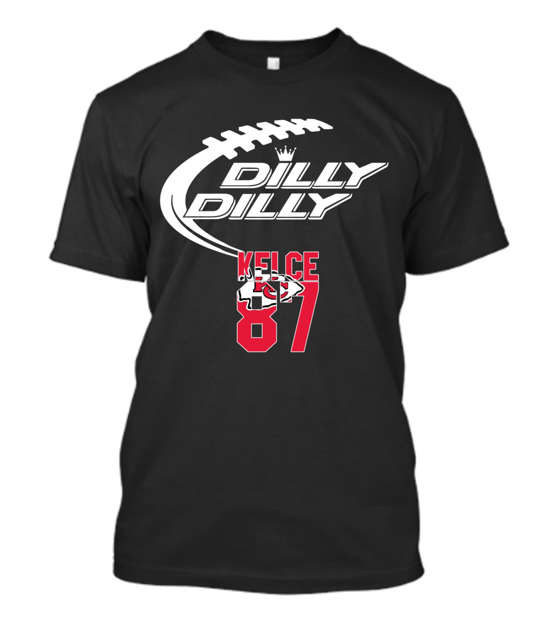 Kansas City Chiefs Kelce 87 Dilly Dilly Football T-Shirt