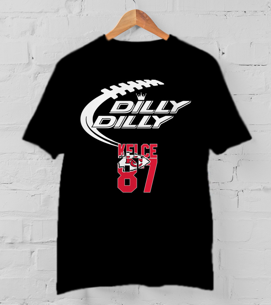 Kansas City Chiefs Kelce 87 Dilly Dilly Football T-Shirt