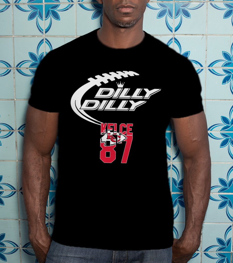 Kansas City Chiefs Kelce 87 Dilly Dilly Football T-Shirt