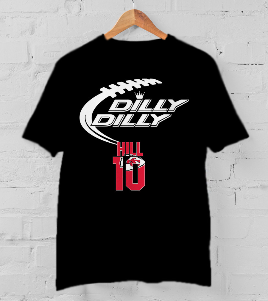 Kansas City Chiefs Tyreek Hill 10 Dilly Dilly Football T-Shirt