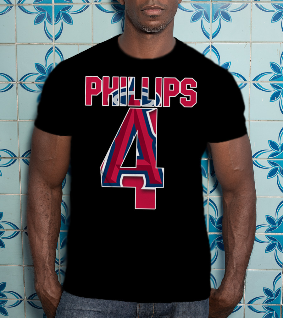 Phillips 4 Los Angeles Angels Baseball Team T-Shirt
