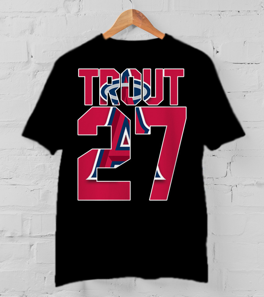 Trout 27 Los Angeles Angels T-Shirt