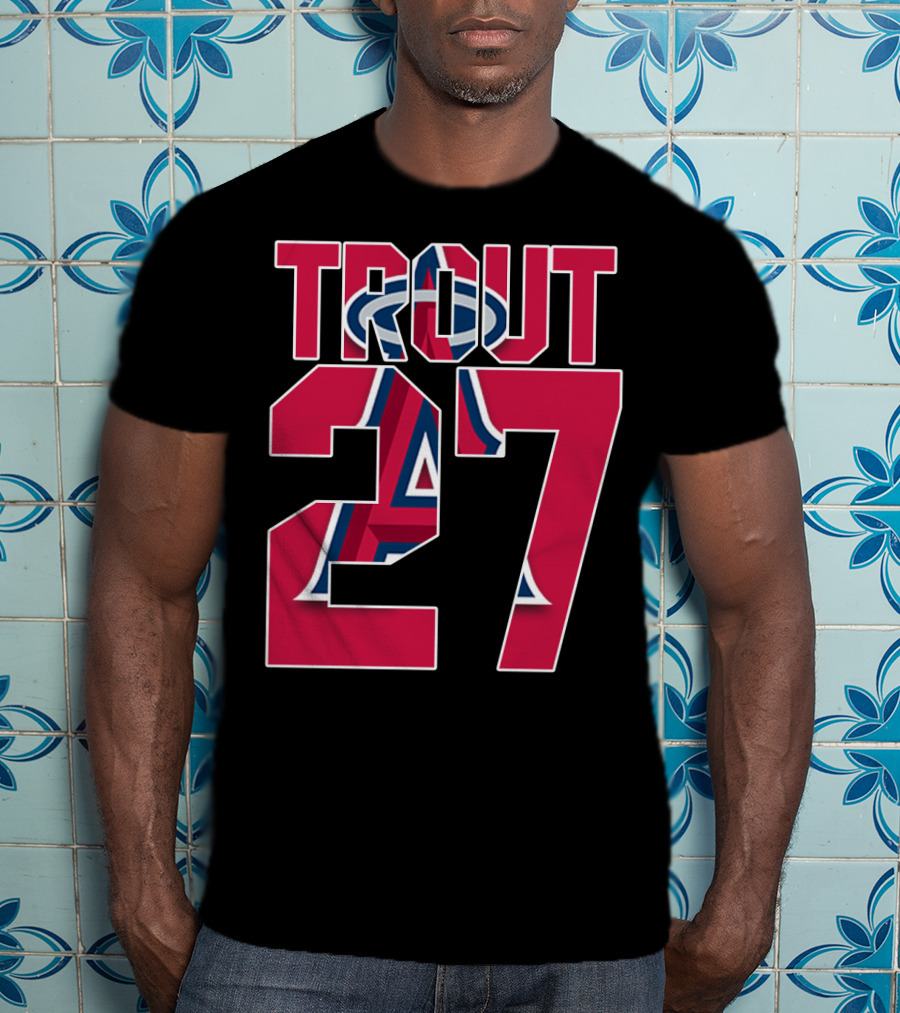 Trout 27 Los Angeles Angels T-Shirt