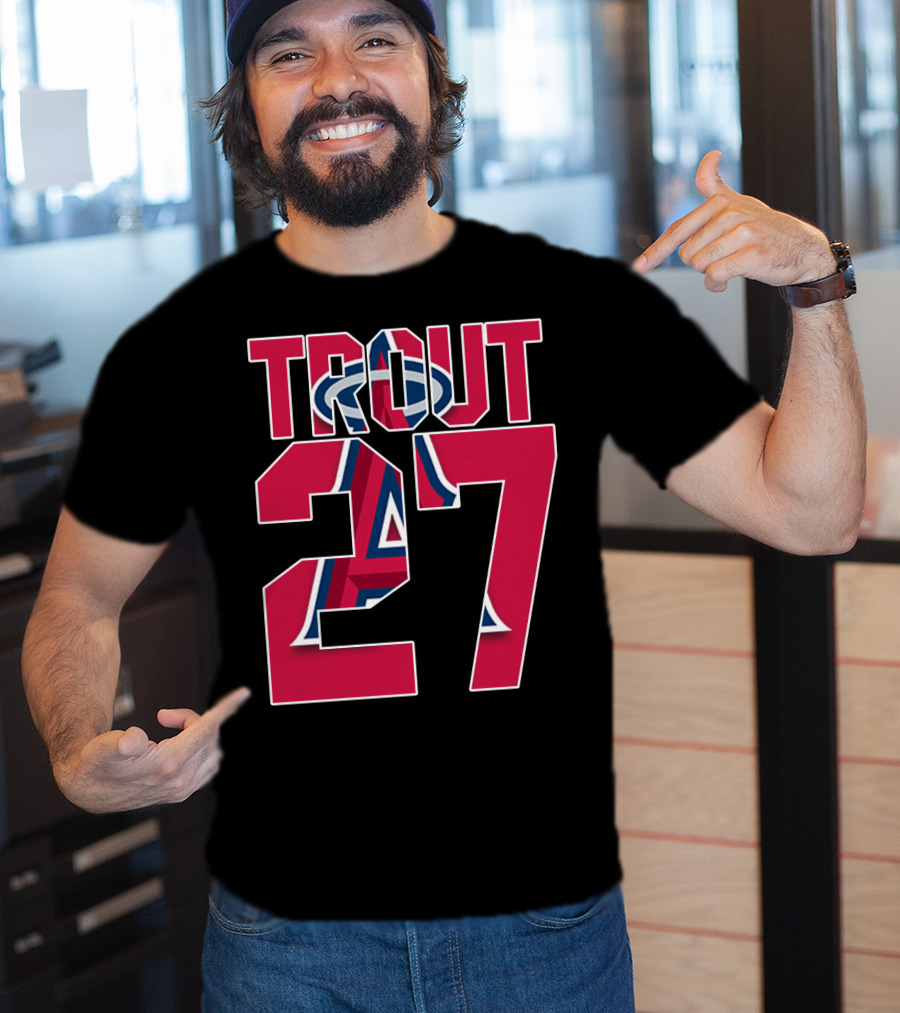 Trout 27 Los Angeles Angels T-Shirt