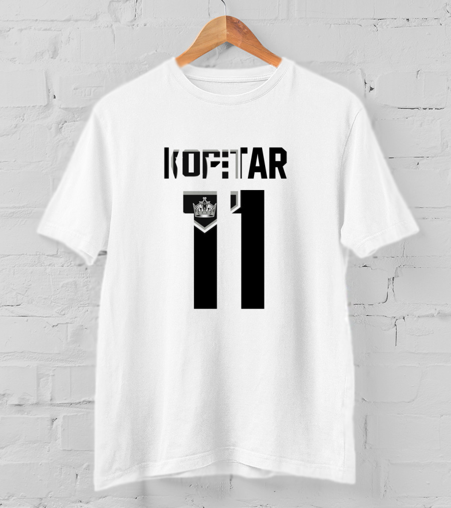 Kopitar 11 Los Angeles Kings NHL Jersey Logo With Crown T-Shirt