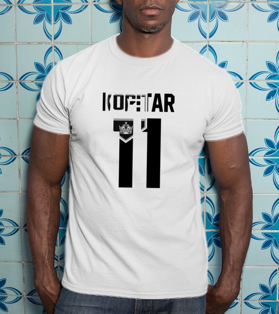 Kopitar 11 Los Angeles Kings NHL Jersey Logo With Crown T-Shirt