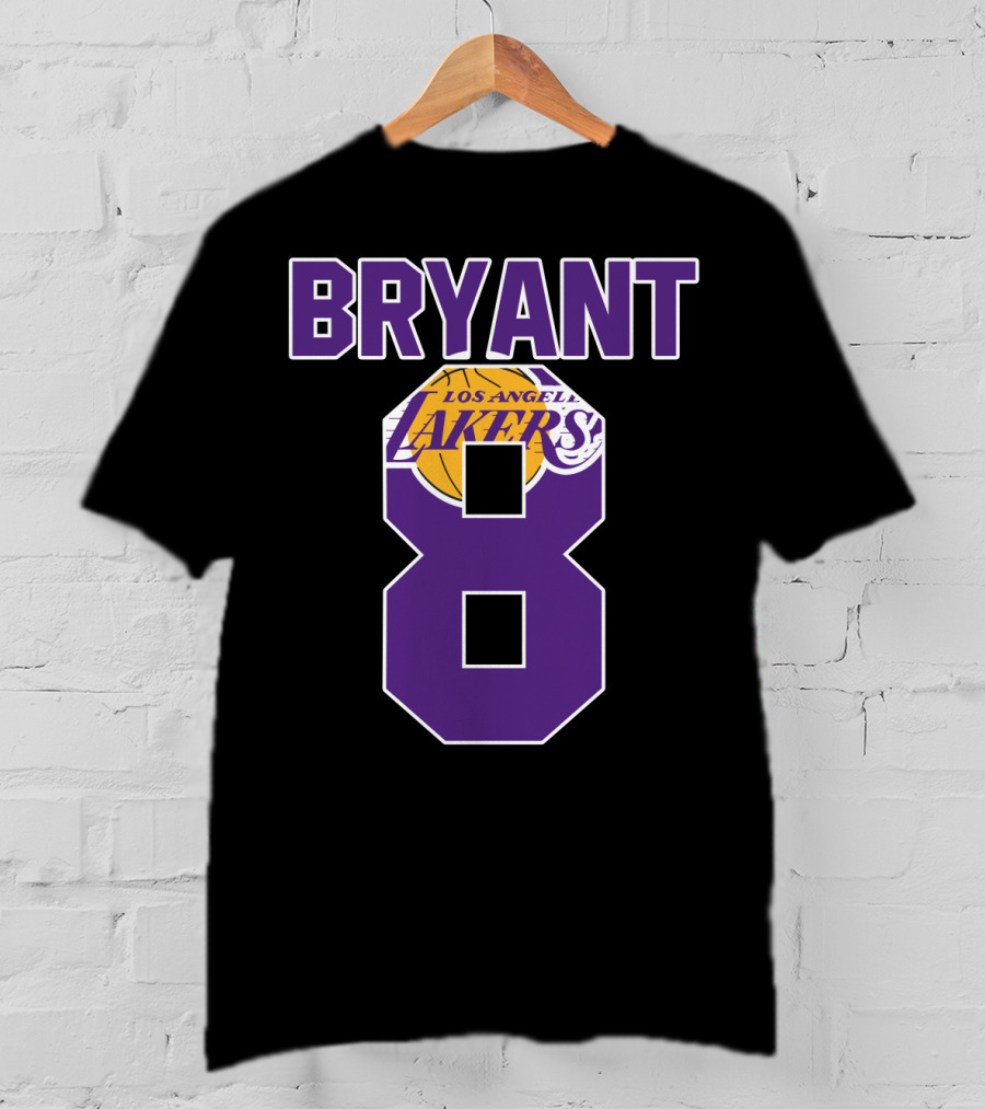 Bryant 8 Los Angeles Lakers Basketball T-Shirt
