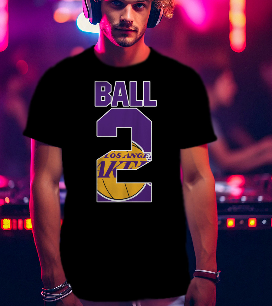 Los Angeles Lakers Lonzo Ball 2 T-Shirt