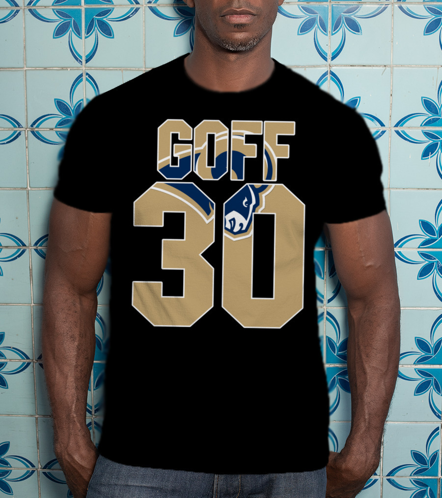 Goff 30 Los Angeles Rams Jersey With Team T-Shirt