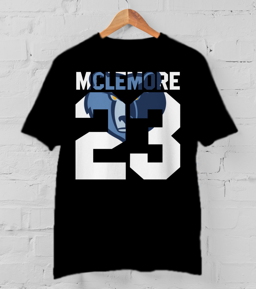 Memphis Grizzlies Ben Mclemore 23 Number T-Shirt